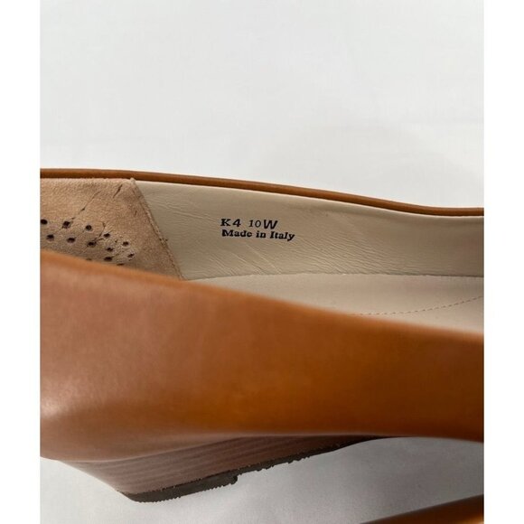 SAS Sophia Camel Wedge Pump SIze 10W Made In Italy - Picture 5 of 10
